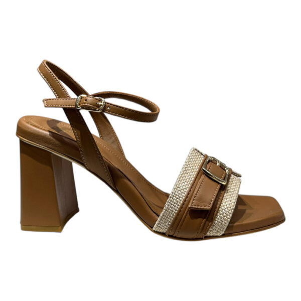 E44 NAPPA-RAFFIA CUOIO - DONNA LEI