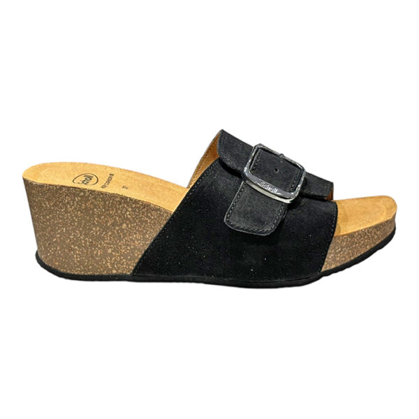 TROPICA BUCKLE SUEDE BLACK - SCHOLL